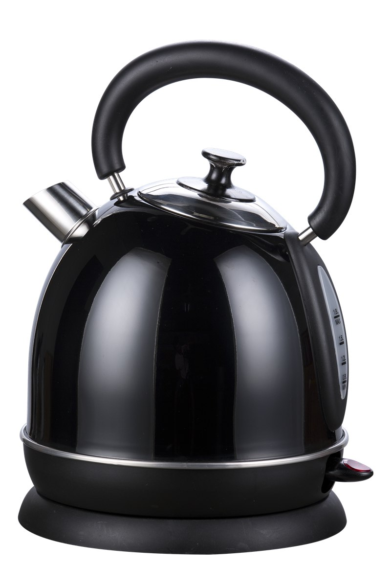 black stainless steel kettle