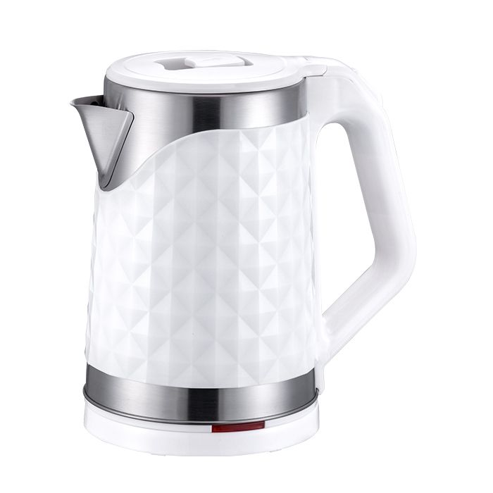 White Metal Diamond Kettle