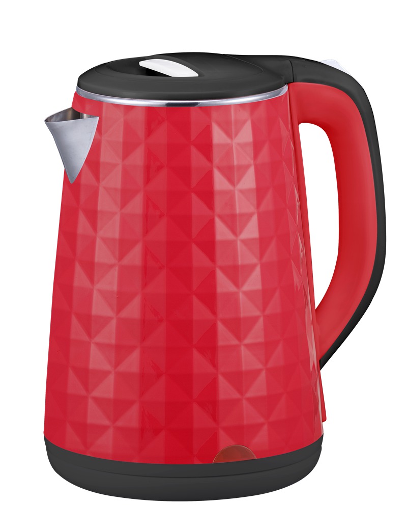 Red Diamond Pattern Kettle